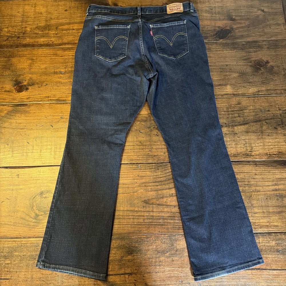 Levi's Classic Bootcut Jeans Women's Size 14 Dark Wash Denim Stretch